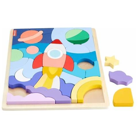 Fisher-price Puzzle In Legno Puzzle Spazio 42 Pezzi Per I Più Piccoli - Fisher-price - Hxy42 - Foto 2