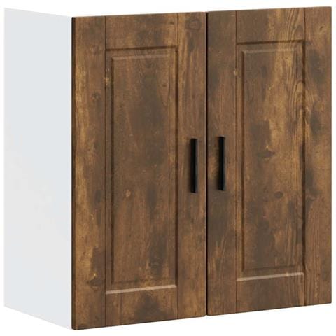 Pensile Da Cucina Porto Rovere Fumo In Legno Multistrato - Foto 1