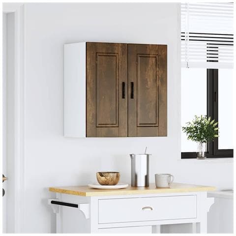 Pensile Da Cucina Porto Rovere Fumo In Legno Multistrato - Foto 3