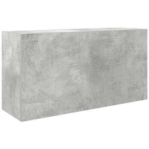 Mobile Da Bagno A Parete Grigio Cemento 80x25x40 Cm Truciolato - Foto 2