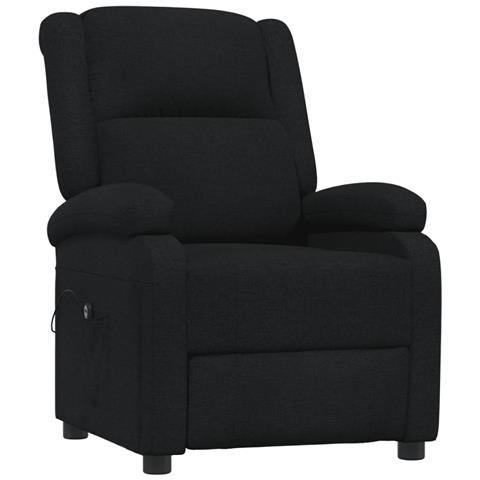 Poltrona Elettrica Reclinabile Nera In Tessuto - Foto 2