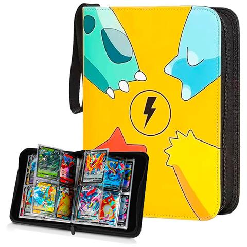 Cartella Di Archiviazione Con Motivo Pokémon Per 400 Carte Con Chiusura A Zip - Foto 1
