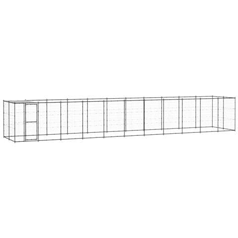 Lusso Casadino - Gabbia Per Cani Da Esterno In Acciaio Con Tetto 26,62 M² - Foto 2