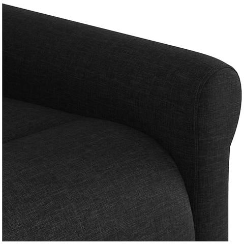 Poltrona Massaggiante Reclinabile Nera in Tessuto - Foto 9