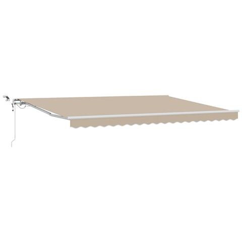 Tenda Retrattile Automatica  con LED Beige 450x350 cm, Tessuto di Ricambio per Tenda  4,5x3,5 m Beige - Foto 1
