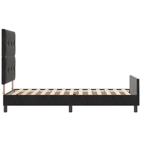 Rete letto Nero 100x200 cm Velluto - Foto 9
