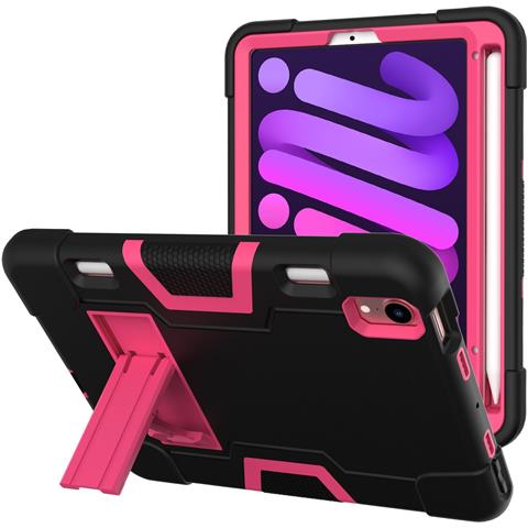 Custodia Per Ipad Mini 6 8.3"" Con Supporto E Alloggiamento Per Stilo Nera - Foto 4