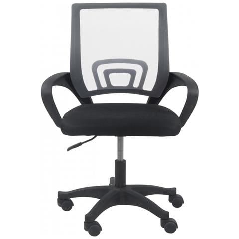 FOTEL MORIS SZARY sedia da ufficio e computer Seduta imbottita Schienale a rete - Foto 2