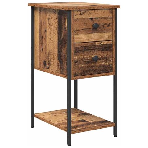 Armadio da Notte con cassetto Legno vecchio 32 x 42 x 70 cm - Foto 1