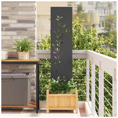 Pannello Decorativo da Giardino Altro Nero 32 x 140 cm - Foto 2