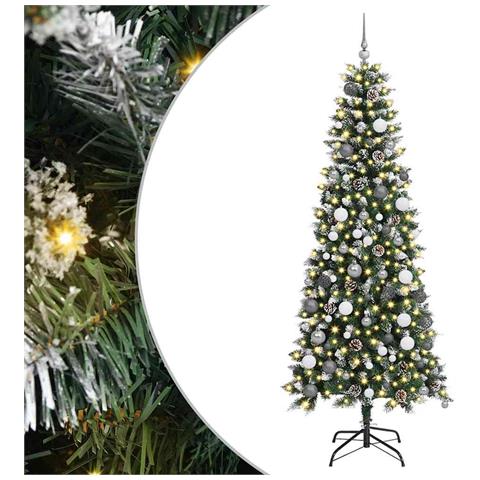 Albero di Natale artificiale Verde 210 cm PVC - Foto 1