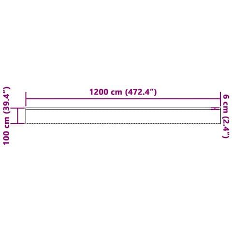 Tende con tende Floreale Bianco 1200 x 100 cm Poliestere - Foto 8