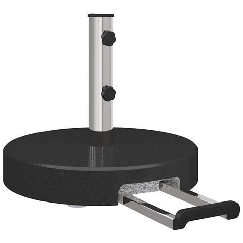 Base per ombrellone Nero 45 x 45 x 37.5 cm Granito - Foto 1