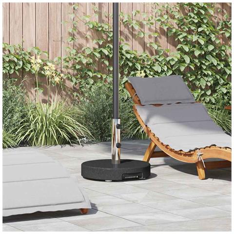 Base per ombrellone Nero 45 x 45 x 37.5 cm Granito - Foto 2