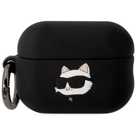 Custodia In Silicone Per Airpods Pro 2 Choupette Head 3d Antiurto, Nero - Foto 1