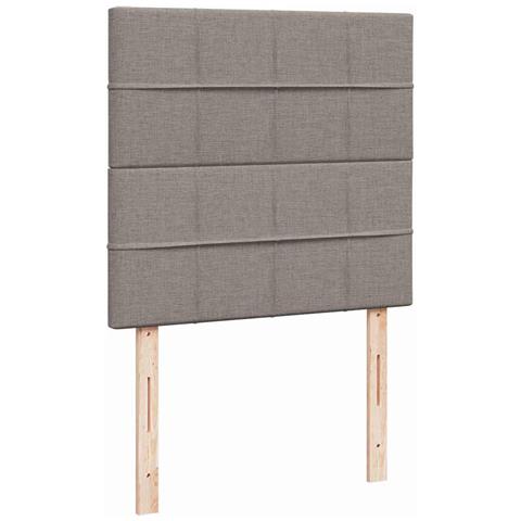 Pouf Letto con Materasso Tortora 90x200 cm in Tessuto - Foto 9