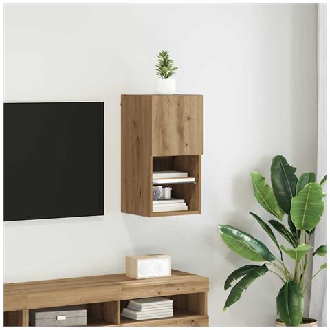 Mobile TV da Parete Rovere artigianale 30,5 x 30 x 60 cm - Foto 2
