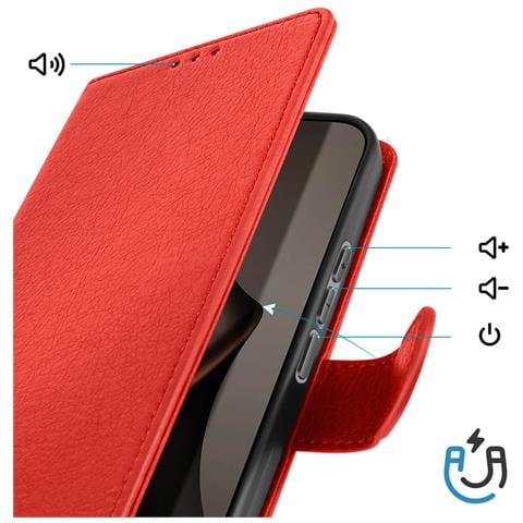 Custodia A Portafoglio Per Xiaomi 15t Pro Magnetica Con Supporto Video - Foto 2