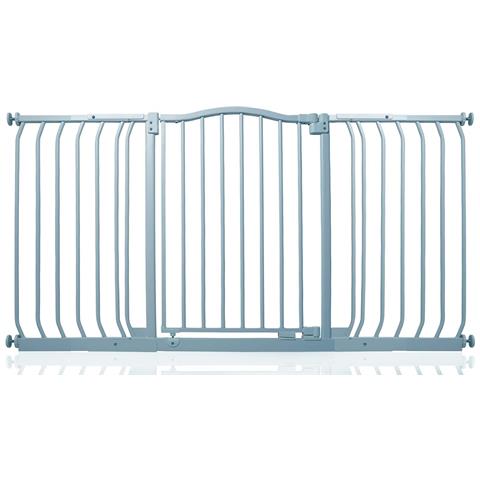 Safetots Cancelletto Di Sicurezza Con Parte Superiore Incurvata, 143cm - 152cm, Grigio Opaco - Foto 1