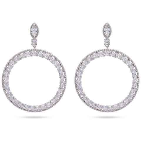 Orecchini a Goccia Cerchietti Abbaglianti - Foto 5