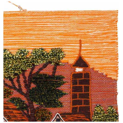 Arazzo Decorativo In Iuta Intrecciata 100x80 - Foto 3