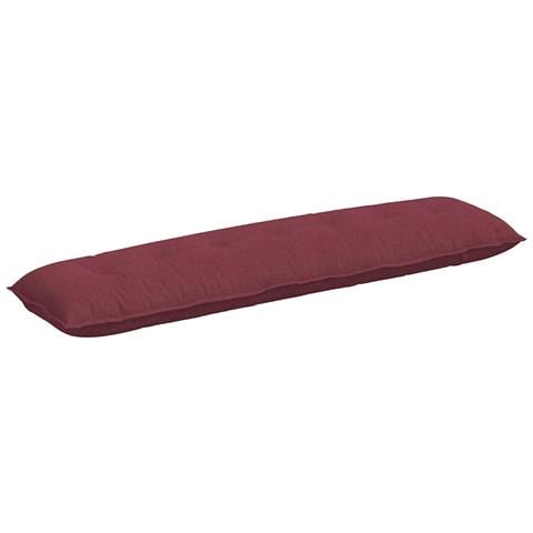 Cuscino per Schiena Rosso Vino 200 x 19 x 50 cm Tessuto - Foto 1