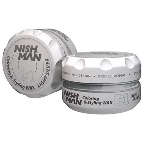 Cera Colorata Per Capelli, Nishman C1, Grigio Chiaro 100 Ml - Foto 2