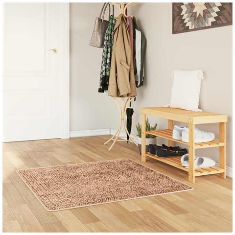 Runner Tappeto MARSA Giallo 100 x 100 cm Poliestere e PVC - Foto 2