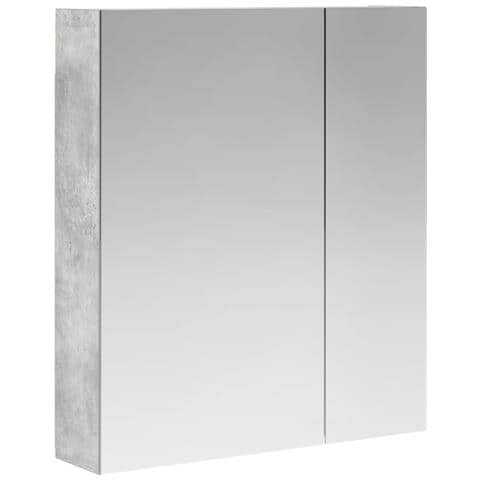 Mobiletto per specchio da bagno con lo scaffale Grigio cemento - Foto 1