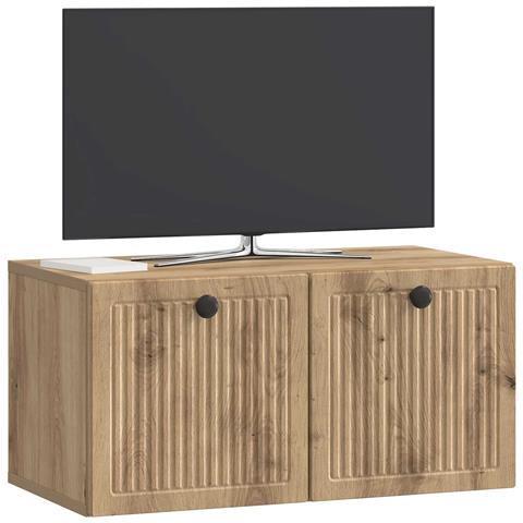 Mobile Porta TV da Muro Rovere Artigianale 59,5 x 31 x 30 cm - Foto 2