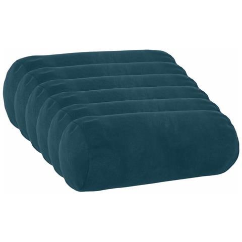 Cuscino con cuscino HEERLEN 6 pz Blu Velluto - Foto 1