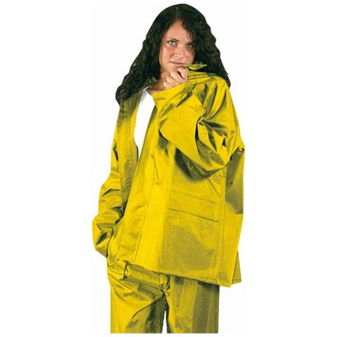 Impermeabile da Lavoro in Poliestere / Pvc Tg. L Completo colore Giallo - Foto 1