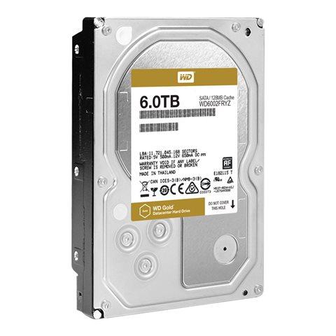 Hard Disk Interno WD Gold 6TB 3.5" Interfaccia SATA 6Gb / s Buffer 128MB 7200 rpm - Foto 2