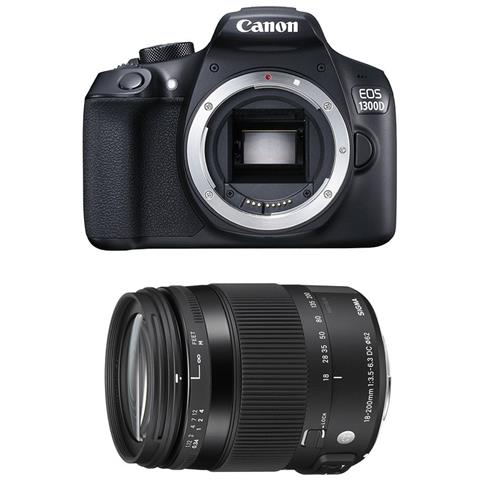 EOS 1300D Kit EF-S 18-200mm Sensore CMOS 18 Mpx Display 3" Filmati Full HD Wi-Fi NFC - Foto 2