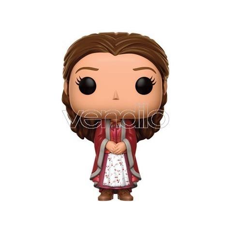 La Bella E La Bestia Pop Movies Vinile Figura Belle Vestito Da Castello 9 Cm Esclusiva - Foto 1