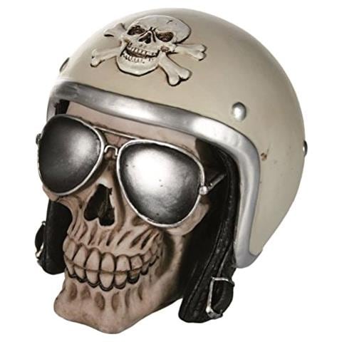 Salvadanaio Motorbiker Skull H3515203 - Foto 2