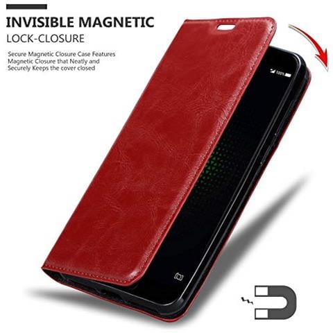 Custodia Compatibile Con Xiaomi Black Shark In Rosso Mela - Coperchio Protettiva Con Chiusura Magnetica, Funzione Stand E Tasca Per Le Carte - Foto 2