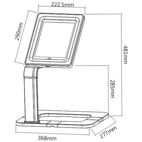 Supporto Da Tavolo Universale Per Tablet, Stand Mc 644 - Foto 2