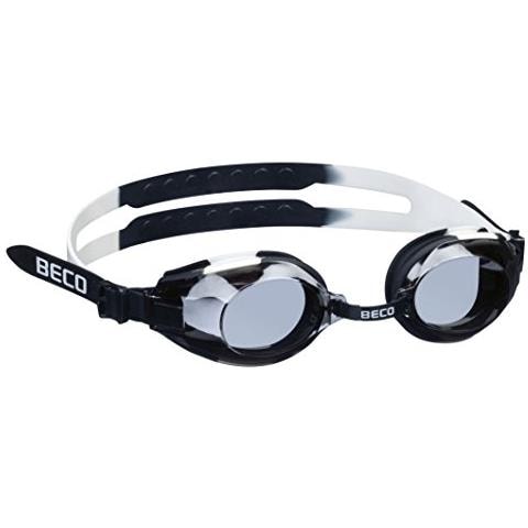 Arica Multi-colored Universale Di Occhialini Da Nuoto Con Presa Sicura Grazie Alla Larga Fascia Per La Testa, Unisex, Arica Schwimmbrille, Schwarz / weiß, M - Foto 1