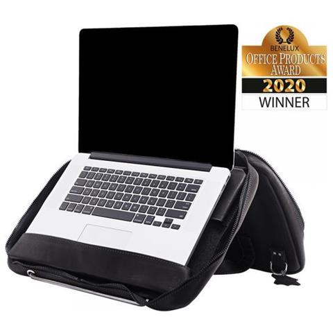 Viva Laptopbag - R-go Viva Laptopbag, Full - Grain Leather, Black, Briefcase, 39.6 Cm [15.6] , Shoulder Strap, 1.98 Kg, - Foto 1