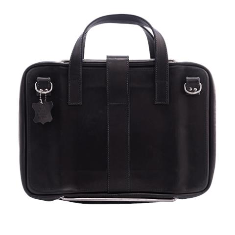 Viva Laptopbag - R-go Viva Laptopbag, Full - Grain Leather, Black, Briefcase, 39.6 Cm [15.6] , Shoulder Strap, 1.98 Kg, - Foto 3