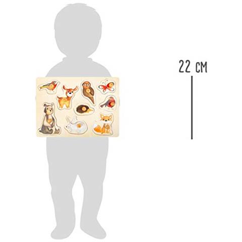 Piccolo Piccolo Piede Foot-11499 Set Puzzle Forestalegno Con Motivi Di Animali Carinidai 12 Mesi Giocattolimulticolore11499 - Foto 3