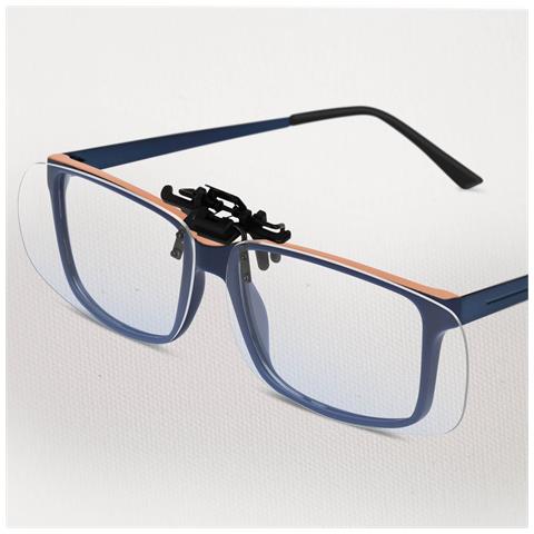 Lenti A Clip Anti Luce Blu Per Occhiali Antifatica Antiriflesso Trasparenti - Foto 11