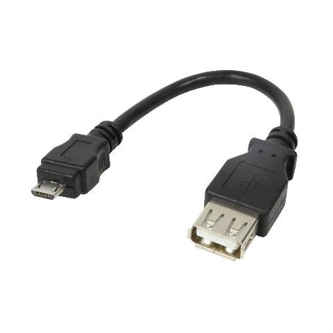 AU0030, USB, micro USB, Maschio / femmina, Nero, USB - Foto 1