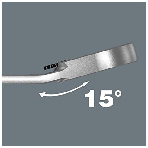 Jolly Dell'Interruttore Chiavi fisse annuncio anello a cricchetto, con levetta di inversione, 11 x 165 millimetri - Foto 2