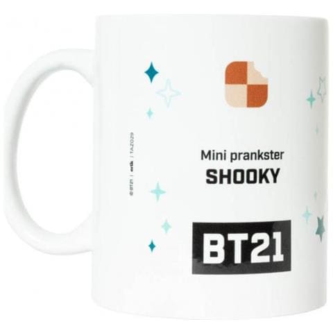 Mug Bt21 Shooky Junior 300 Ml Ceramica Bianco / blu - Foto 3