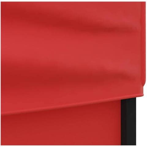 Tenda Per Feste Pieghevole Con Pareti Laterali Rosso 3x3 M - Foto 2