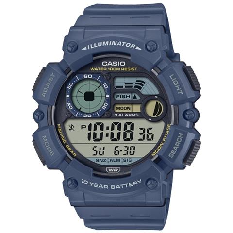 Orologio Da Uomo Casio Digital Moonphase Ws-1500h-2avef + Box - In Ordine - Foto 1