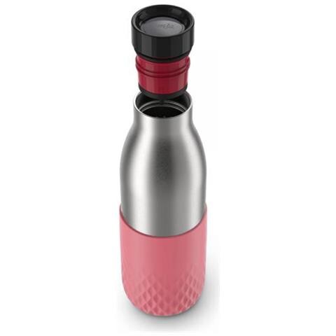 Bludrop Sleeve N3110800 Borraccia Fitness, Sport 500 Ml Acciaio Inossidabile Corallo, Acciaio Inossidabile - Foto 3