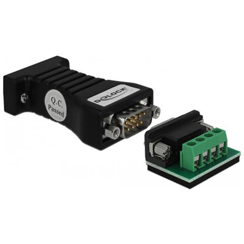 62919 adattatore per inversione del genere dei cavi RS-232 RS-485 Nero - Foto 1